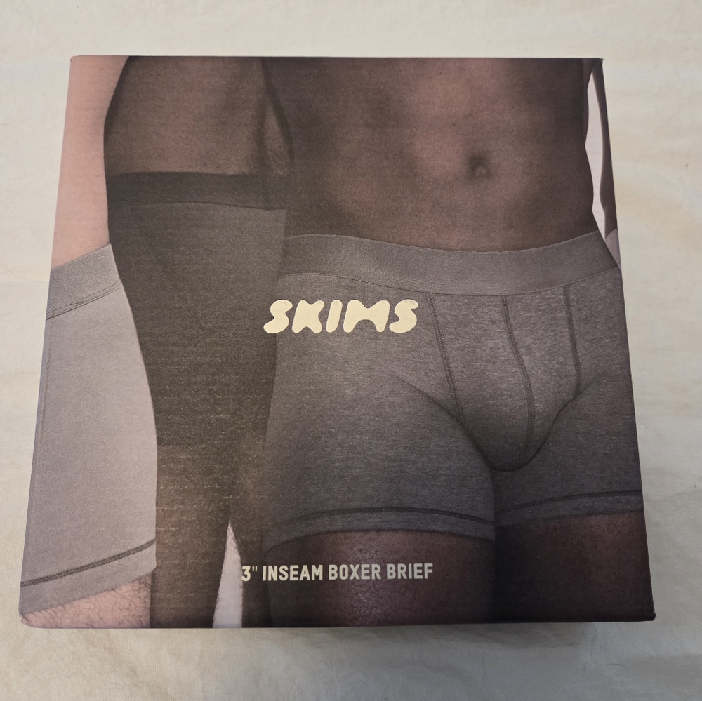 Skims NIB 3 Pack 3" Inseam Boxer Brief Size Medium MSRP $46